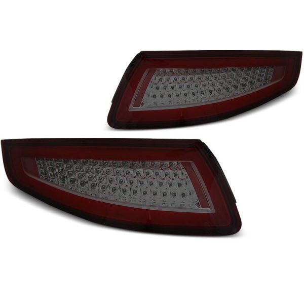 Coppia fari Led e DTS posteriori Porsche 911 997 04-09 Rossi e Fume