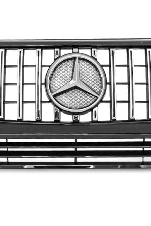 Mercedes Classe G W463 G63 Look Griglia calandra anteriore black-chrome