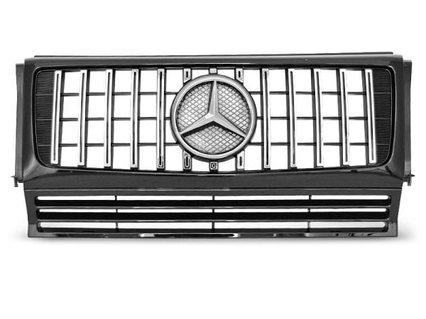 Mercedes Classe G W463 G63 Look Griglia calandra anteriore black-chrome