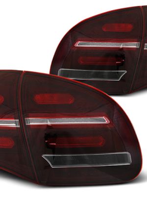 Coppia fari Led e DTS per Porsche Cayenne 10-15 Rossi e bianchi