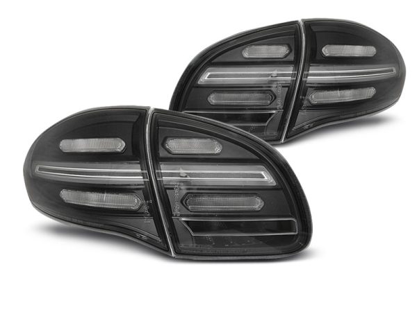 Coppia fari Led e DTS per Porsche Cayenne 10-15 Neri