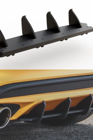 Estrattore diffusore posteriore Racing Ford Focus MK4 ST 2019- Nero