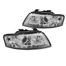 Fari Led stile luce diurna ottica Audi A4 B6 Cabrio 2002-2004