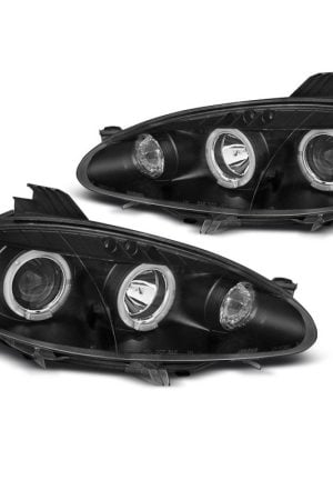 Coppia di fari Angel Eyes Mazda MX5 01-05 Neri