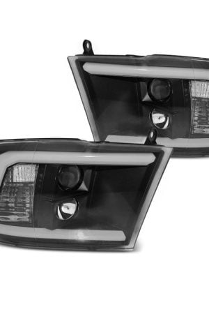 Fari Tube Light Dodge Ram 09-18 Neri