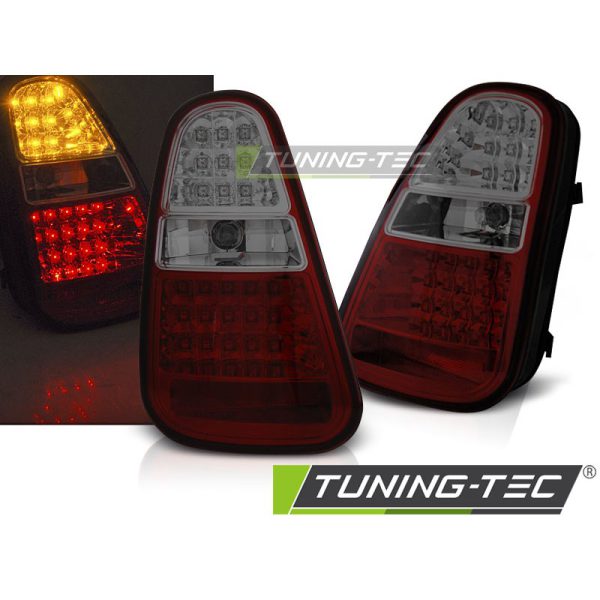 Coppia fari posteriori LED Mini R50 / R52 / R53 04-06 Rossi e Fume