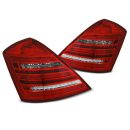 Coppia fari Led DTS posteriori Mercedes Classe S W221 05-09 W222 Look rossi bianchi