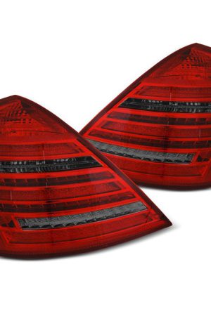 Coppia fari Led DTS posteriori Mercedes Classe S W221 05-09 W222 Look rossi fume