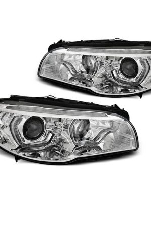 Fari anteriori Xenon DRL e DTS per BMW F10 / F11 2010-2013 Chrome