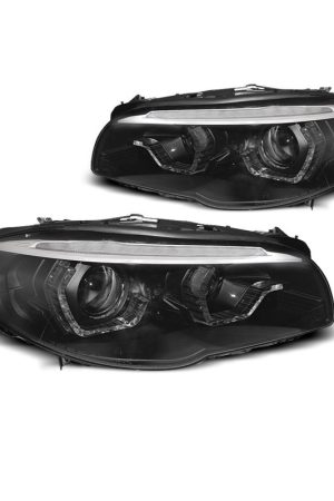 Fari anteriori Xenon DRL e DTS per BMW F10 / F11 2010-2013 Neri