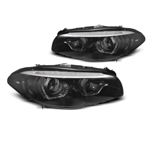 Fari anteriori Xenon DRL e DTS per BMW F10 / F11 2010-2013 Neri