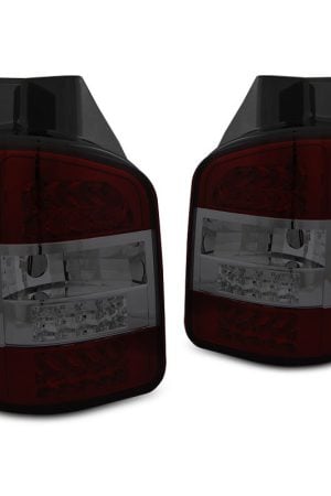 Coppia fari Led posteriori Volkswagen T5 10-15 Twin Door Rossi Fume