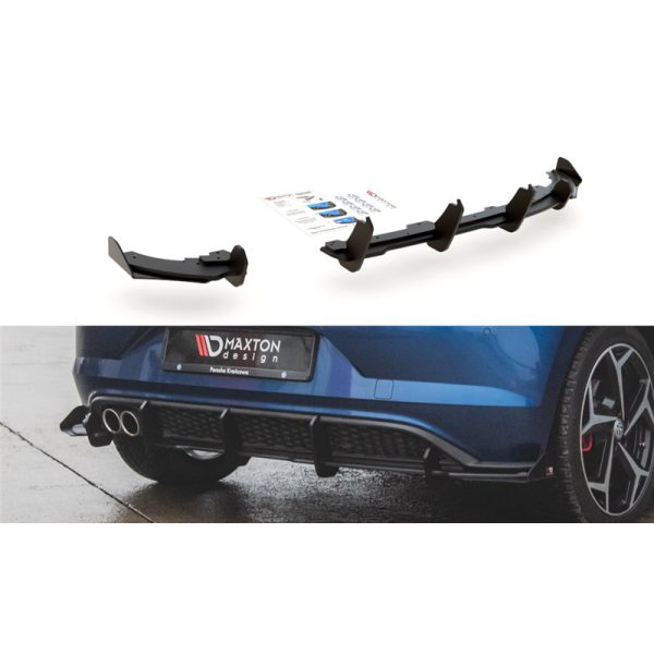 Sottoparaurti estrattore Racing posteriore+Flaps VW Polo GTI Mk6 2017-