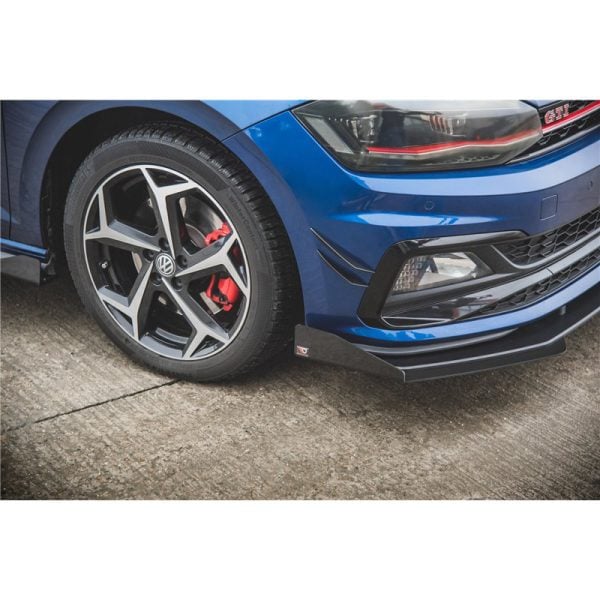 Flaps aerodinamici inferiori Volksvagen Polo GTI Mk6 2017- nero opaco