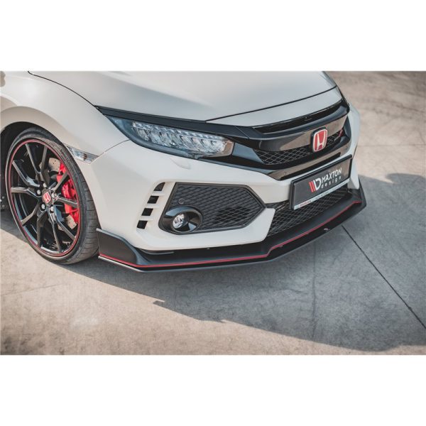 Lama sottoparaurti racing V.2 Honda Civic X Type R 2017- nero