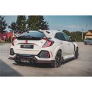 Sottoparaurti estrattore Racing posteriore Honda Civic X Type R 2018- nero