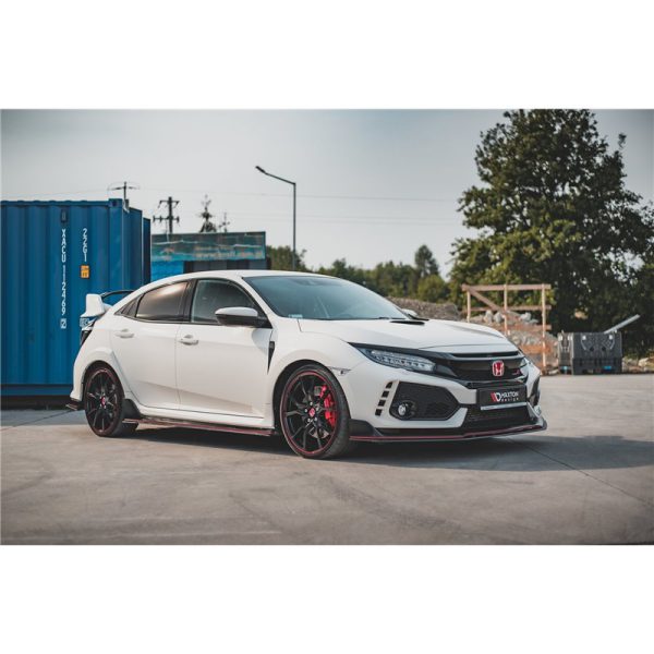 Lama sottoporta racing V.2 Honda Civic X Type R 2017- nero