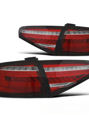 Coppia fari Led Bare DTS posteriori Audi A4 B8 12-15 berlina Rossi Bianchi