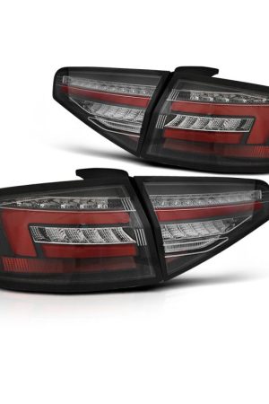 Coppia fari Led Bar DTS posteriori Audi A4 B8 12-15 berlina Neri (Oem)