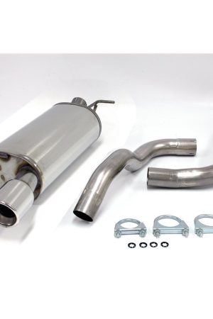 Sistema di scarico in acciaio Inox 1x100 per Audi TT 8N Coupé / Roadster