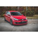 Lama sottoparaurti racing V.3 Volkwagen Golf VI GTI 2008-2012 Nero e rosso