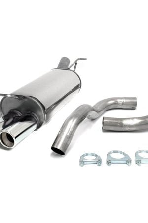 Sistema di scarico in acciaio Inox 2x80 per Audi A3 8L /Volkswagen Golf IV /New Beetle