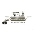 Sistema di scarico in acciaio Inox 2x80 per Volkswagen Golf VII 1.2 + 1.4TSI