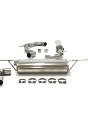 Sistema di scarico in acciaio Inox 2x80 per Volkswagen Golf VII 1.2 + 1.4TSI