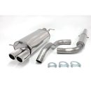 Sistema di scarico in acciaio Inox 2x80 Audi A3 1.8T + 1.9TDI 8L