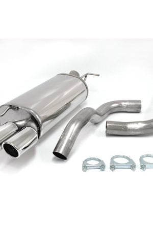 Sistema di scarico in acciaio Inox 2x80 Audi A3 1.8T + 1.9TDI 8L