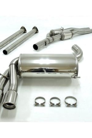 Sistema di scarico in acciaio Inox 2x80 per Audi A3 / RS3 Sportback 2011-2012