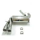 Sistema di scarico in acciaio Inox 2x80 Audi A3 Quattro / S3 1.8 / 2.0 TFSI 2005-2013