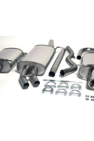 Sistema di scarico Duplex in acciaio Inox 1x100 per Audi A4 B6