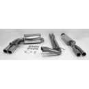 Sistema di scarico in acciaio Inox 2x70 per Volvo V70 II R tipo S / S60 IR tipo R