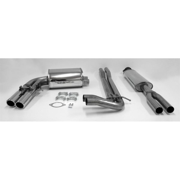 Sistema di scarico in acciaio Inox 2x70 per Volvo V70 II R tipo S / S60 IR tipo R