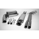 Sistema di scarico in acciaio Inox 1x100 per Volvo S60 2002-2010