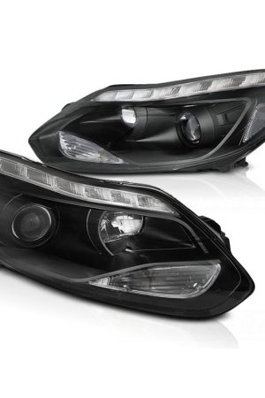 Fari Led stile luce diurna Ford Focus MK3 11-14 Chrome