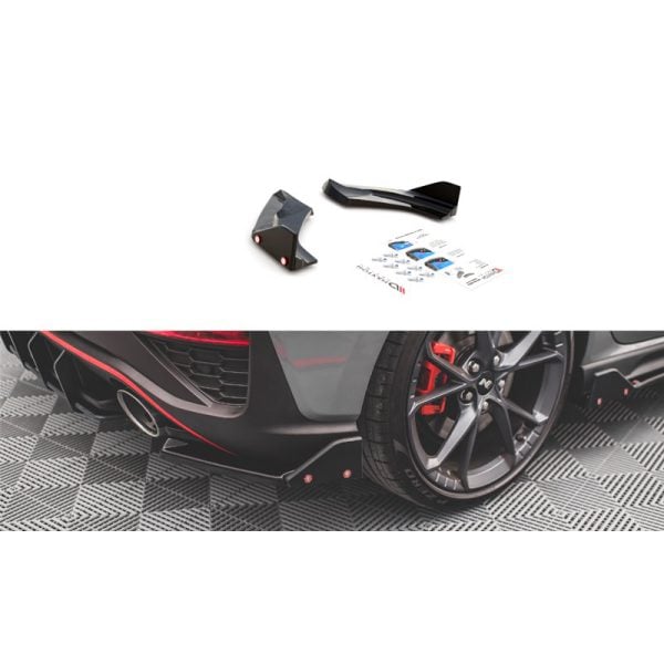 Sottoparaurti laterali posteriori + Flaps V.1 Hyundai I30 N MK3 2020-