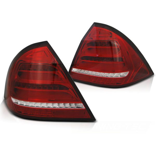 Coppia fari Led DTS posteriori Mercedes W203 berlina 04-07 Rossi