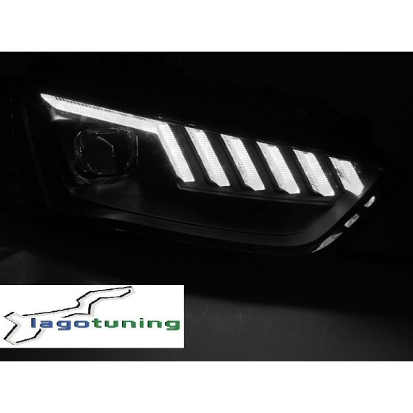 Fari anteriori DRL Xenon e DTS per Audi A4 B8 12-15 Chrome