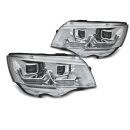 Coppia di fari DRLvera luce diurna con tube light e DTS Volkswagen T6 2020- Chrome