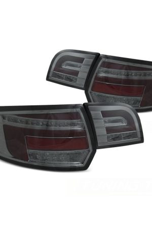 Coppia fari Led bar e DTS posteriori Audi A3 8P Sportback 03 -08 rossi chrome e fume