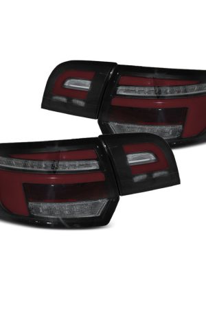 Coppia fari Led bar e DTS posteriori Audi A3 8P Sportback 03 -08 rossi neri e fume