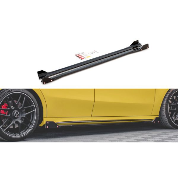 Estensione minigonne sottoporta + Flaps V.2 Mercedes AMG A 45 S W177 2019-