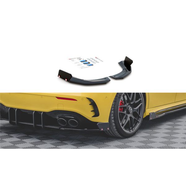 Sottoparaurti laterali posteriori + flaps V.2 Mercedes AMG A45 S W177 2019-