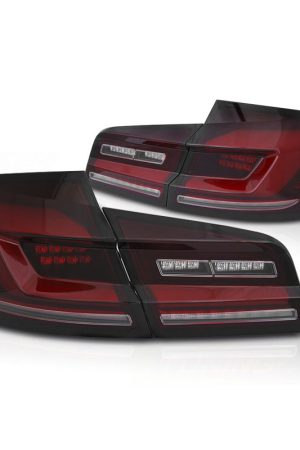 Coppia fari Led bar posteriori BMW F10 10-16 Rosso fume