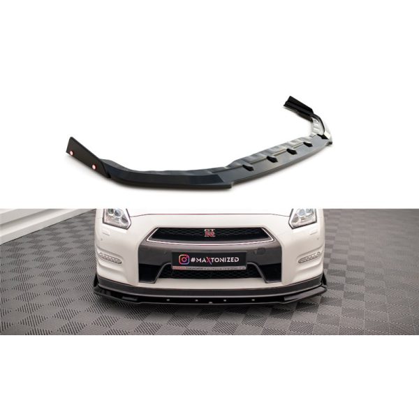 Sottoparaurti splitter anteriore + flaps Nissan GTR R35 Facelift 2011-2016