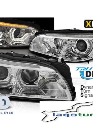 Fari DRL e Xenon con DTS BMW F30-F31 LCI 13-16 Chrome