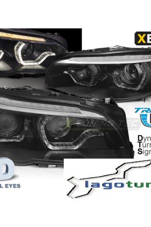 Fari DRL e Xenon con DTS BMW F30-F31 LCI 13-16 Neri