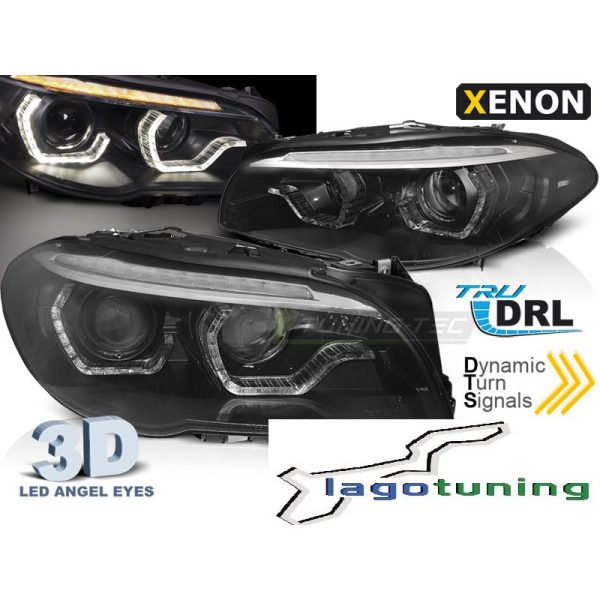 Fari DRL e Xenon con DTS BMW F30-F31 LCI 13-16 Neri